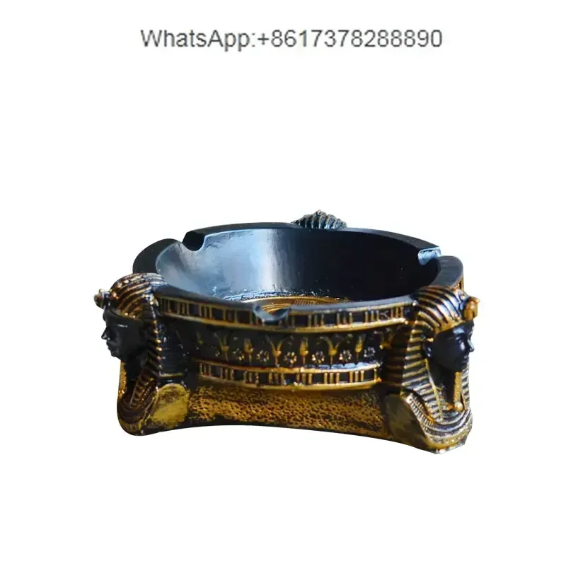 Creative pharaoh ashtray office fashionable ashtray ancient egyptian bedroom living room decorations