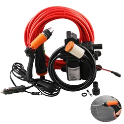 Car Wash 12V Car Washer Gun Pump High Pressure Cleaner Car Care Portable Washing Machine Electric Cleaning Auto Device Set