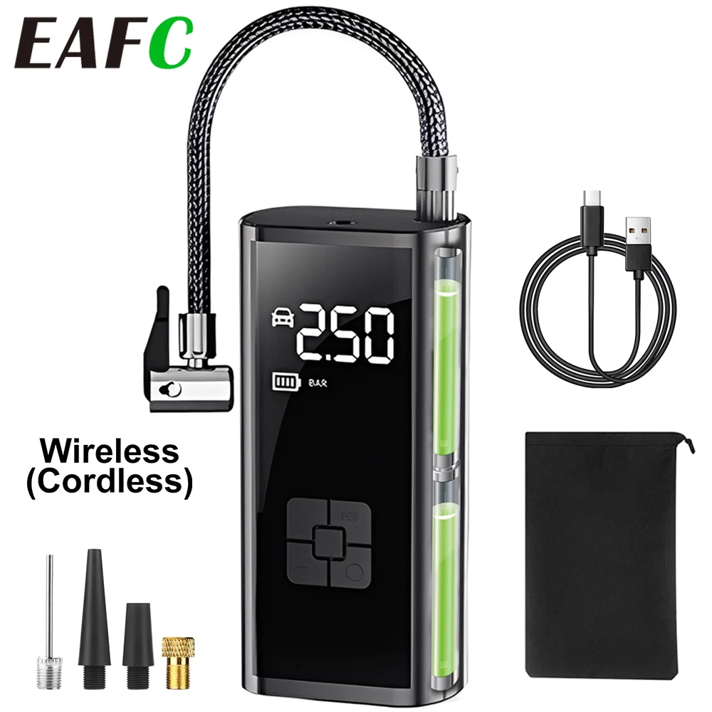 Inflador de neumáticos de coche de 12V, compresor de aire eléctrico de alta precisión, inflado rápido, compresor de aire automático, encendedor de cigarrillos para coche