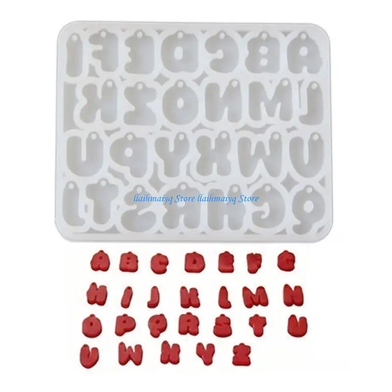 573B Versatile Alphabets Shaped Silicone Molds Suitable For Resin And Baking Use