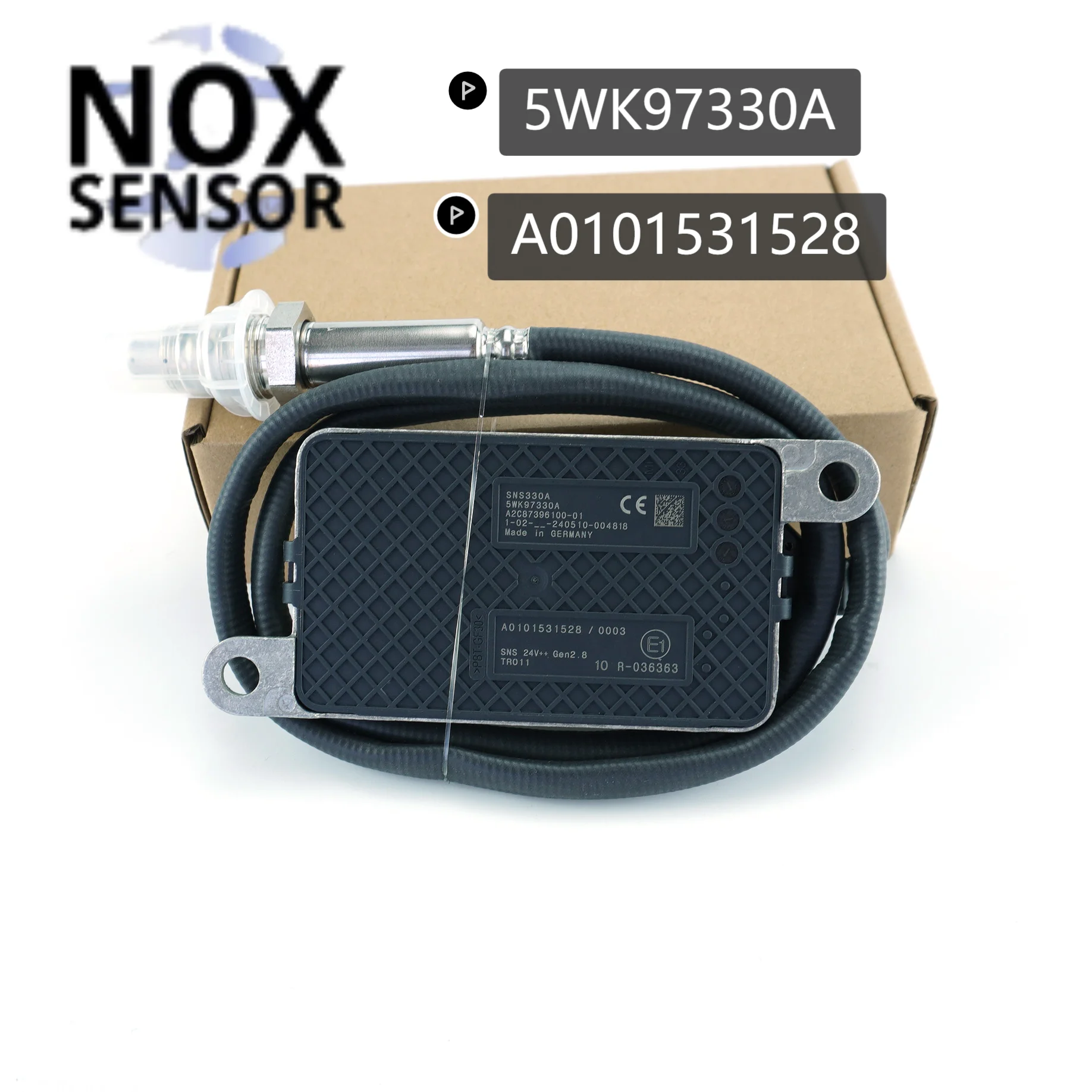 5WK97330A A0101531528 24V Nitron Oxide NOx Sensor for Mercedes Benz Truck Metal New Condition 1 Year Warranty