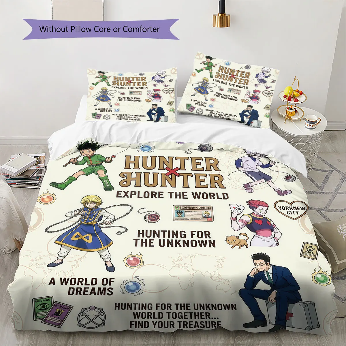 Hunter x Hunter Soft Duvet Cover Child's Bedding Set,Extra Large Size Ideal Gift Various Sizes Available -HE191