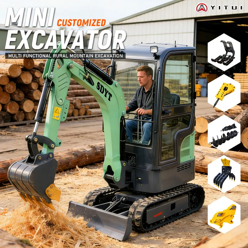 

Мини-экскаватор с замороженной почвой, многофункциональный многофункциональный многофункциональный инструмент, большой рычаг, боковой поворотный экскаватор, ведро по индивидуальному заказу