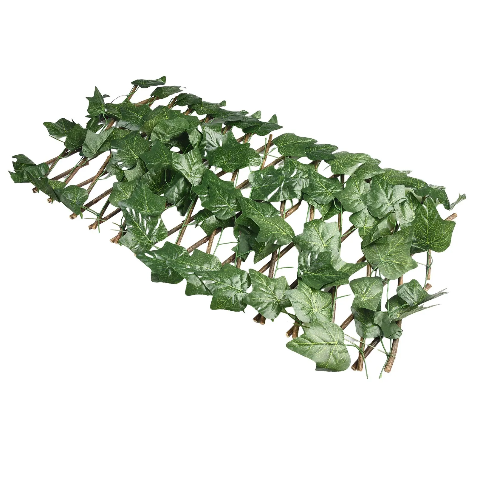 Faux Ivy Privacy Fence Screen Expandable Artificial Leaf Hedge Garden Decoration Outdoor Indoor Wall Divider Easy Install