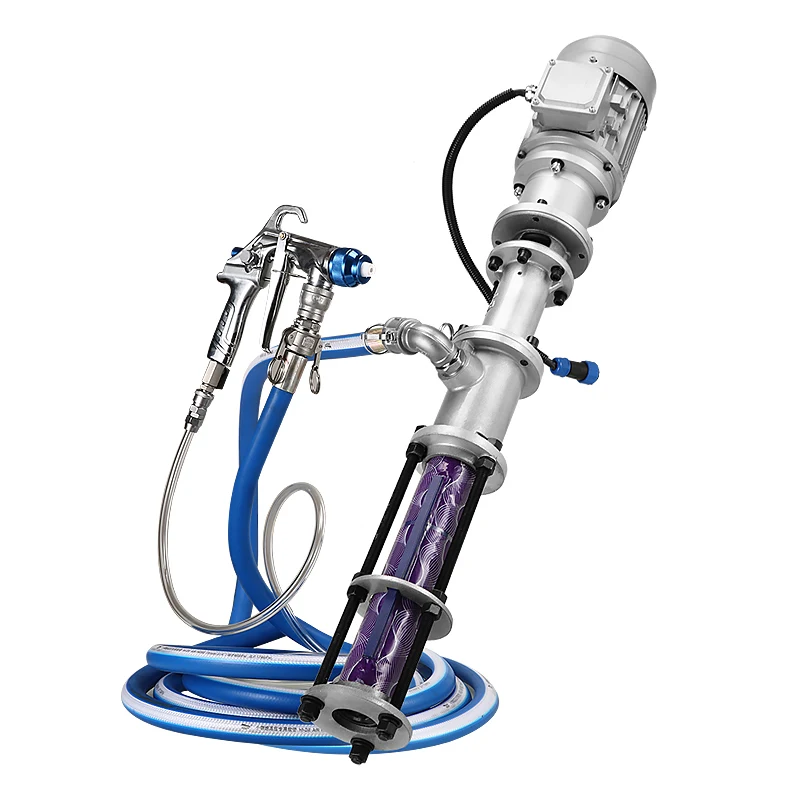 Portable High Pressure Wall Paint Sprayer 2.2KW-4.0KW Brushless Motor Real Stone Putty Coating Construction Spraying Machine