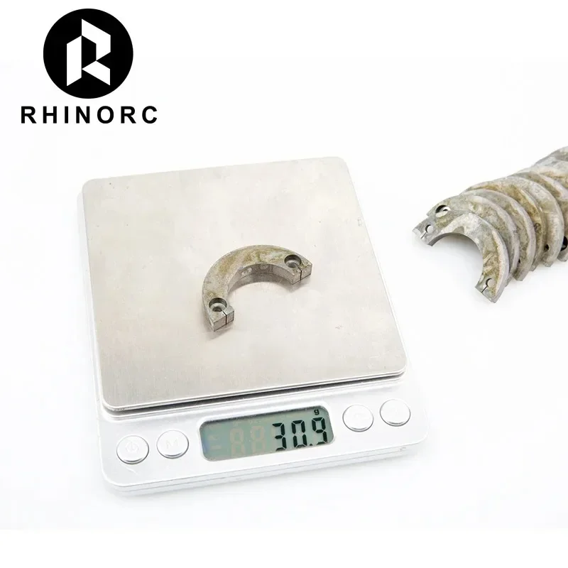 Pesos de eje de Portal de acero de tungsteno, contrapeso de piezas mejoradas, 2 piezas, para ejes RHINO Capra