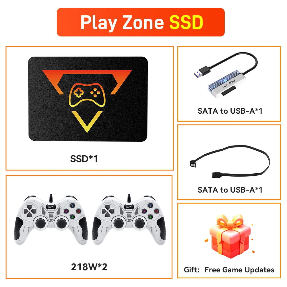 Portable Retro Game SSD PlayZone 1TB Launchbox/Playnite/Retrobat