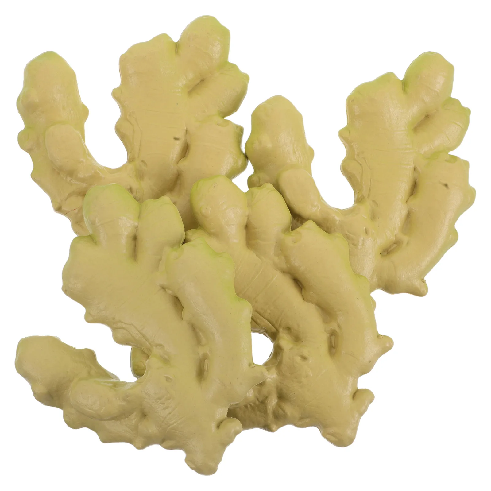 

4 pcs Simulated Vegetables Realistic Artificial Ginger Props for Home Kitchen Display Photography Festive Decor