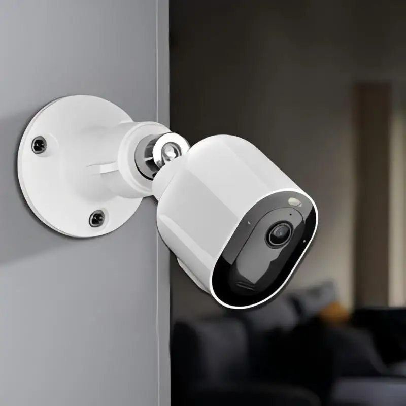 【K】360° Rotating Monitoring Bracket Indoor Outdoor Universal Camera Base Outdoor Camera Base Monitoring Accessories White Black