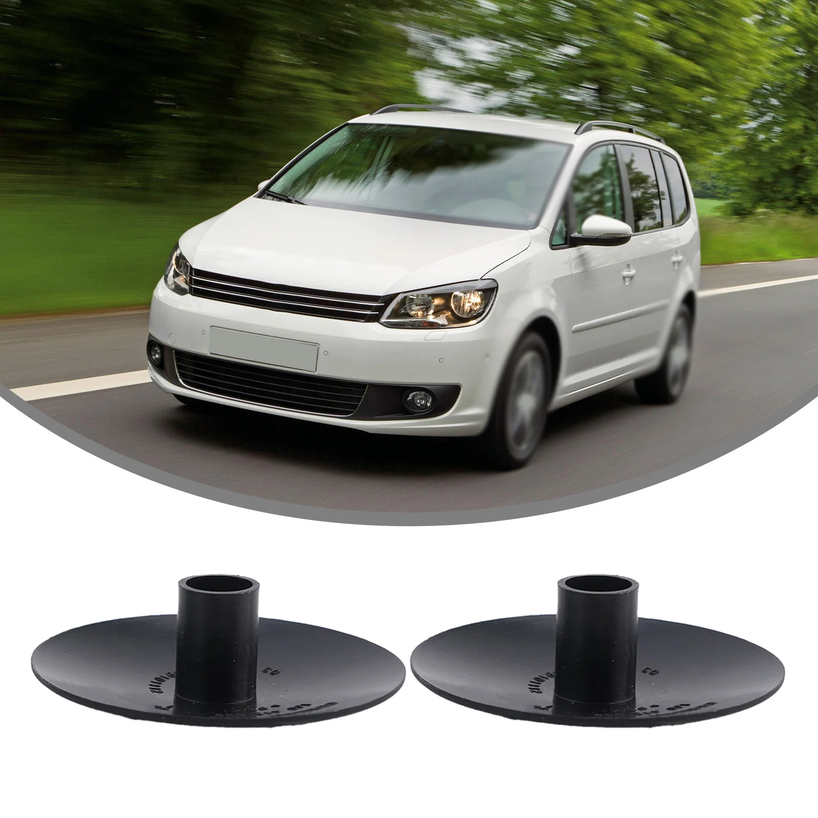 

Front Suspension 2x Strut Cap Front Left Upper 1J0 412 359 1J0412359 Black For Golf 2008-2014 Plastic High Quality