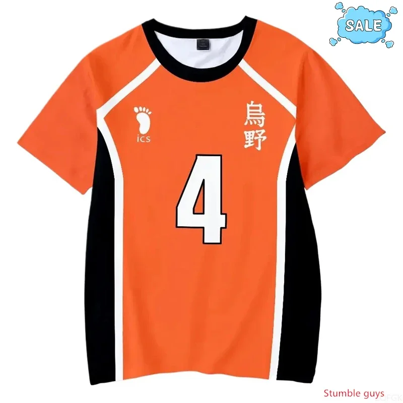 Herren Freizeitkleidung Kinder Sportbekleidung Haikyuu Nekoma Anime T-Shirt Kuroo Kozume Volleyball-Club Uniform Cosplay Tee