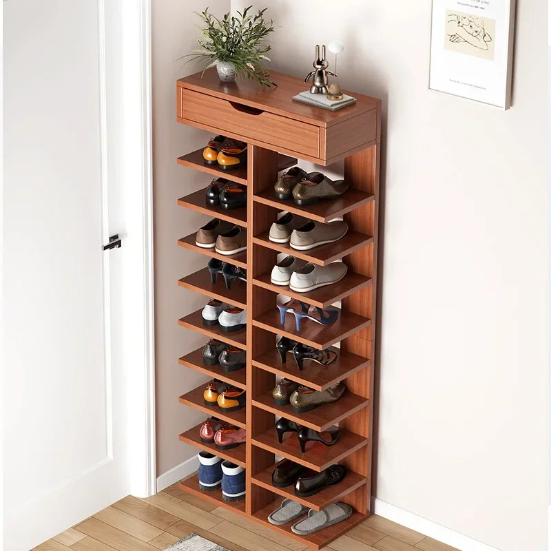 Simple Shoe Rack Home Indoor Good-looking Multi-layer Narrow Small Door Mini Simple Space-saving Shoe Cabinet