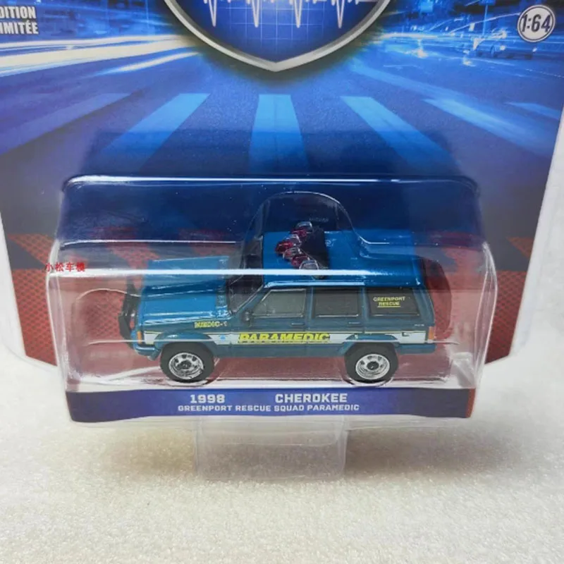 

Литой под давлением Greenlight, масштаб 1:64, 1998, модель автомобиля из сплава Cherokee, статическая коллекция, украшенная праздничная игрушка, сувенирный подарок