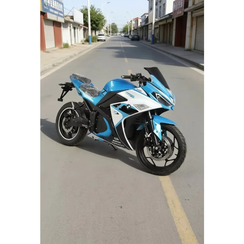 V6 Electric Motorcycle for Adults | 72V 3000W High Speed Racing Sportbike | 90km/h Fast E-Moto High Performance