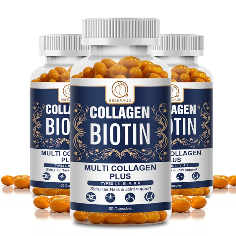 BBEEAAUU Biotin Capsules Biotin for Hair Growth Hair Firming Skin Care Replenishes Collagen Nails and Joint Health