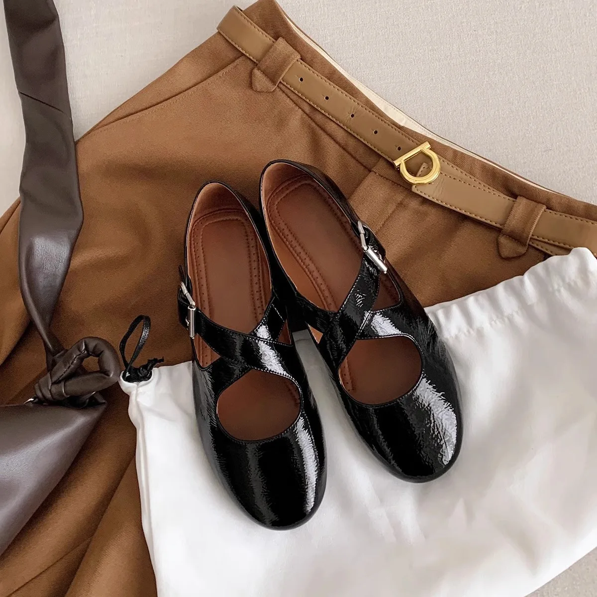 Flat Shoes Female Low Rome Rubber Fabric Flat Shoes Female Low Rome Rubber