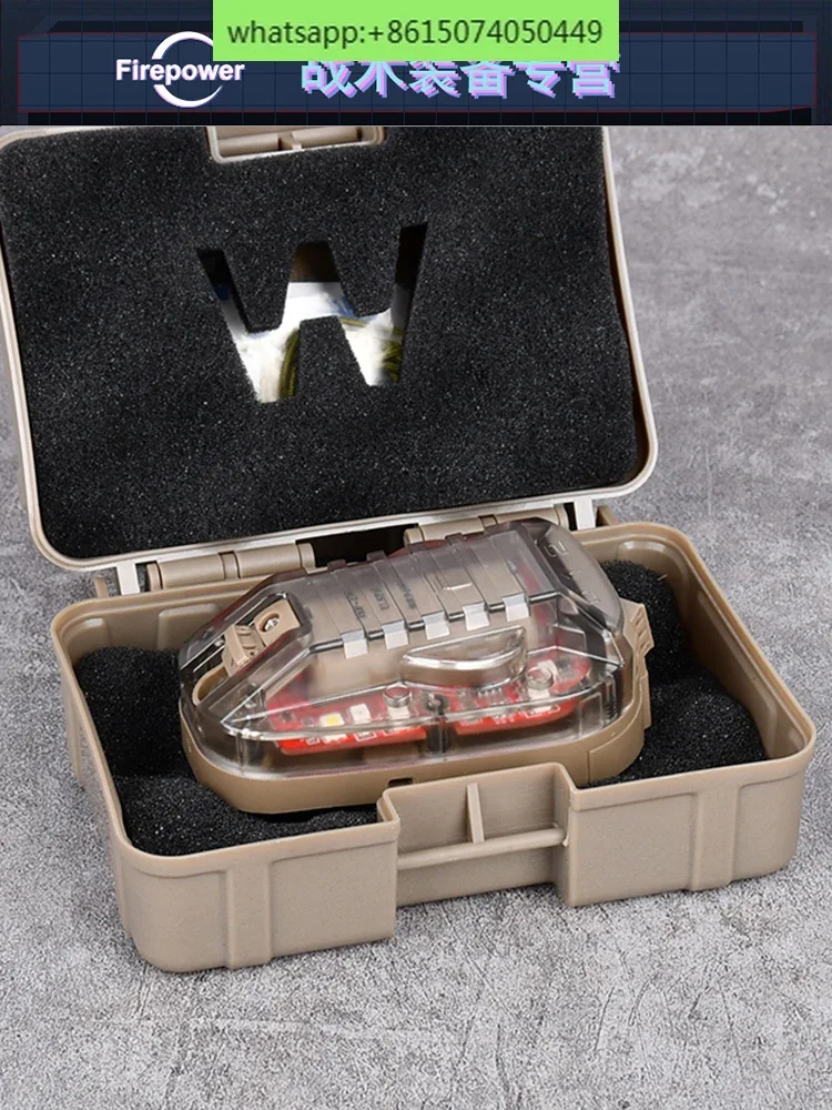 Lâmpada de capacete HEL-STAR hellstar joaninha sinal lâmpada de identificação de turkate IR estroboscópio sobrevivência à prova d'água FMA