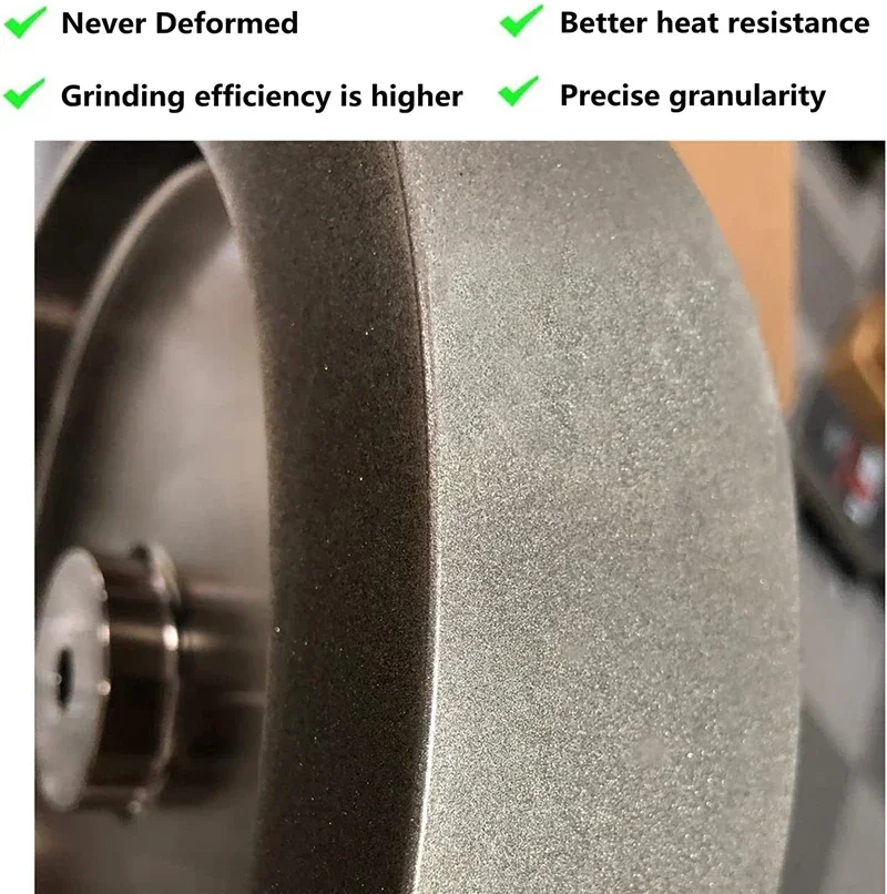 250mm CBN Grinding Wheels 10 Inch for Tormek T7/T8 Sharpening System - 80 1000 5000 10000 Grit - 250mm Dia*50mm Wide*12mm Arbor