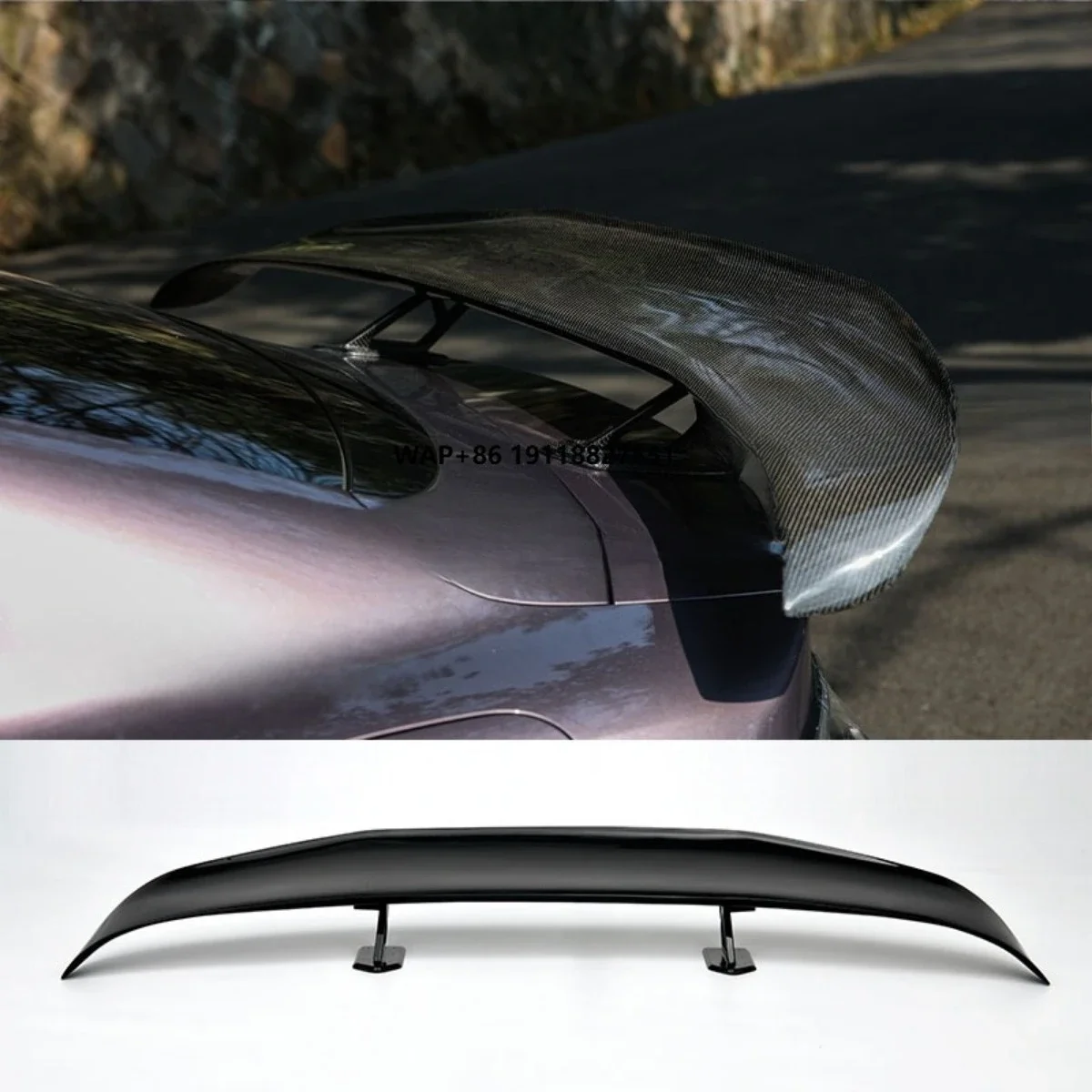 

Carbon Look Car Rear Trunk Spoiler Wing Modification Part For Rear Trunk Spoiler Wing Ultra Style Car Accessories