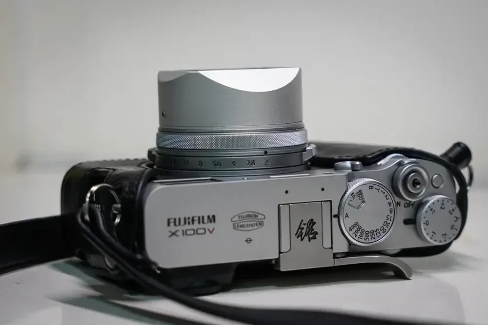 Metal Square Hood With 49nn Adapter Ring For Fujifilm FUJI X100V X100VI X100F Square Lens Hood with 49mm UV Filter