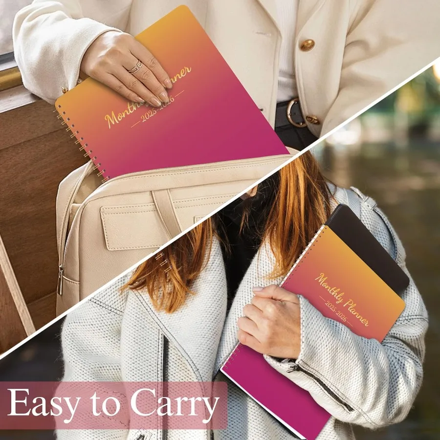 สมุดวางแผนรายเดือน 20252026 ปฏิทิน 24 เดือน มกราคม 2025-ธันวาคม 2026 สมุดวางแผนรายเดือน 20252026 พร้อมปกกันน้ำแบบคู่