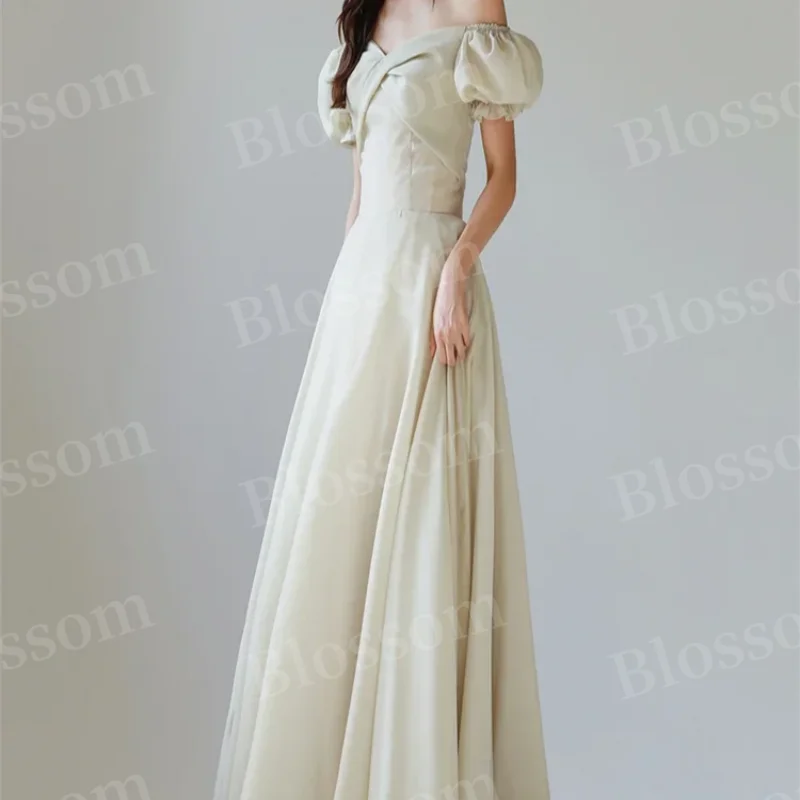 Heart-shaped neckline ankle-length ball gown Sleeveless elegant formal Party Evening gown A-line women's dress