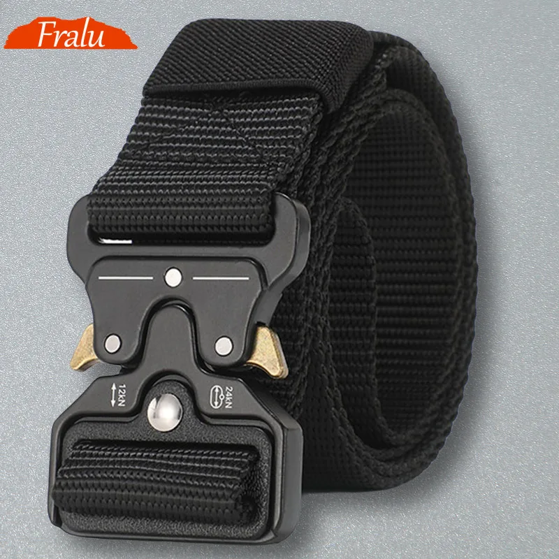 

Men Belt Outdoor Hunting Tactics Belt Multi functional Buckle Nylon Belt High Quality Marine Corps Metal Buckle Belt Wide 3.0