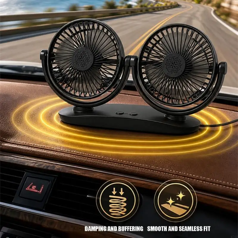 M76E 3 Speed Settings Cooling Fan Low Noise Design Cooling System Easy Installation