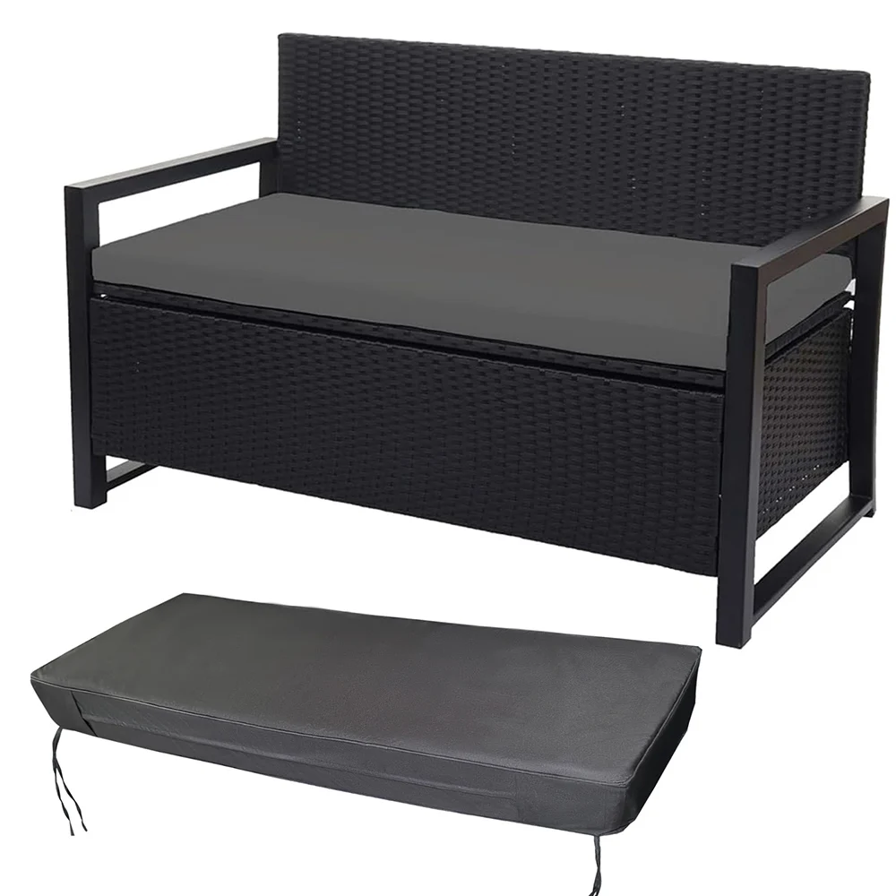 100% مقاوم للماء حديقة مقعد وسادة 2/3 مقاعد في الهواء الطلق طويل مقعد وسادة للمقعد لحديقة فناء مقهى مع غطاء قابل للإزالة