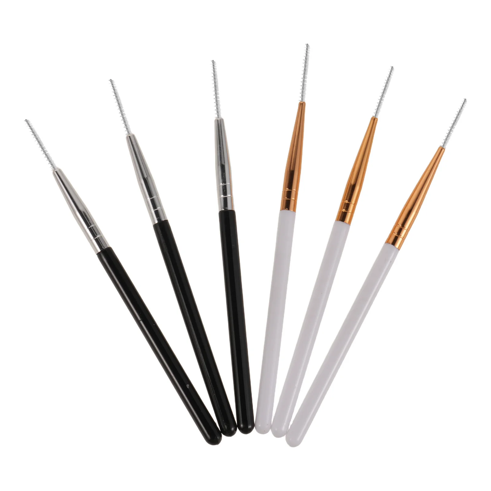 

6pcs Dual Use Eyebrow Lash Brush Ultra Thin Reusable Applicator For Brow Lamination Eyelash Extensions Portable Makeup Tool