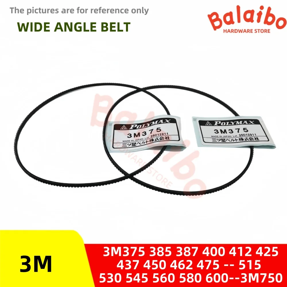 

3M type Wide angle belt 3M375 385 387 400 412 425 437 450 462 475 -- 515 530 545 560 580 600--3M750 V-Belt PU