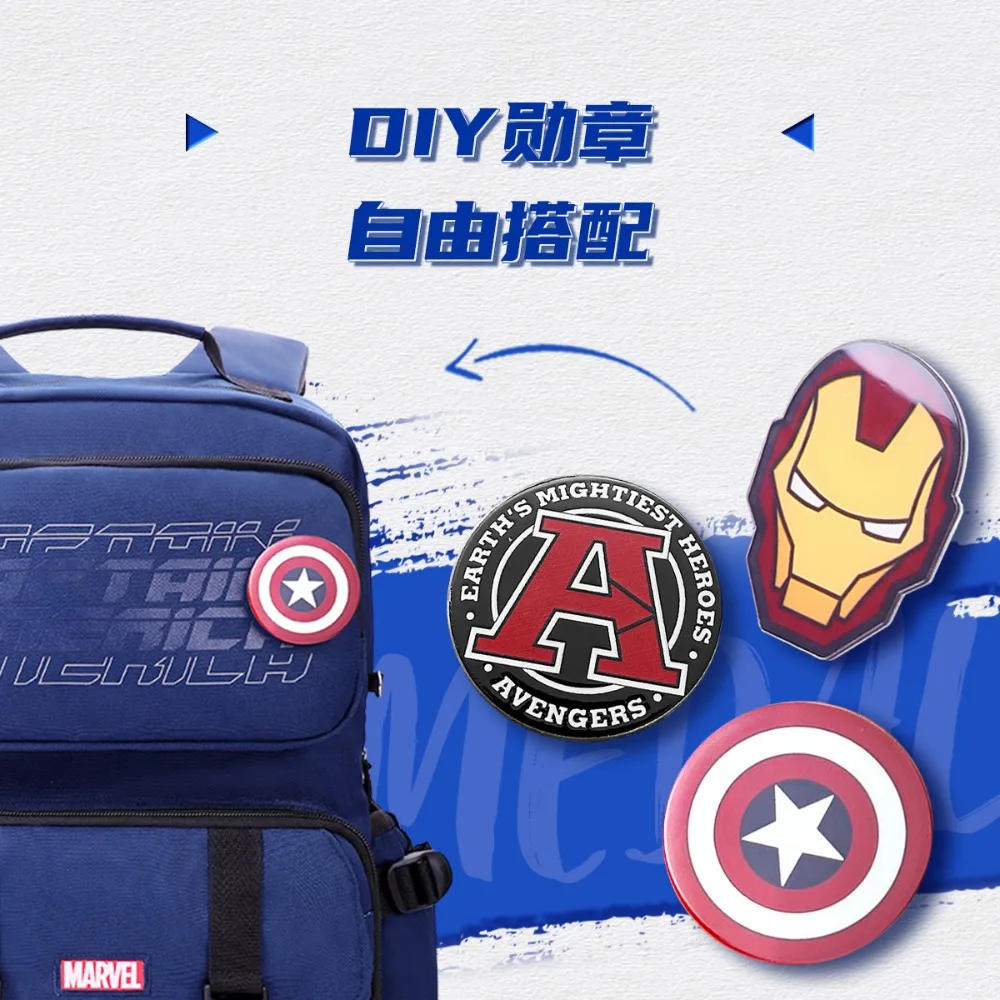 Marvel echte superheld rugzakken voor middelbare en middelbare scholieren, ademende, lichtgewicht schoolreisrugzakken met hoge capaciteit