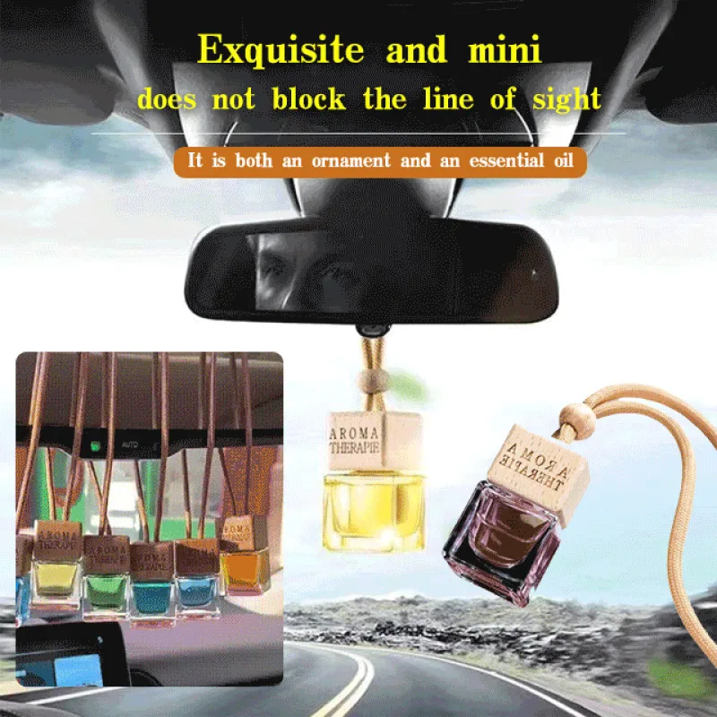 Car perfume mirror pendant decorations to remove smell of smoke long-lasting fragrance in the car car accessories remove odors