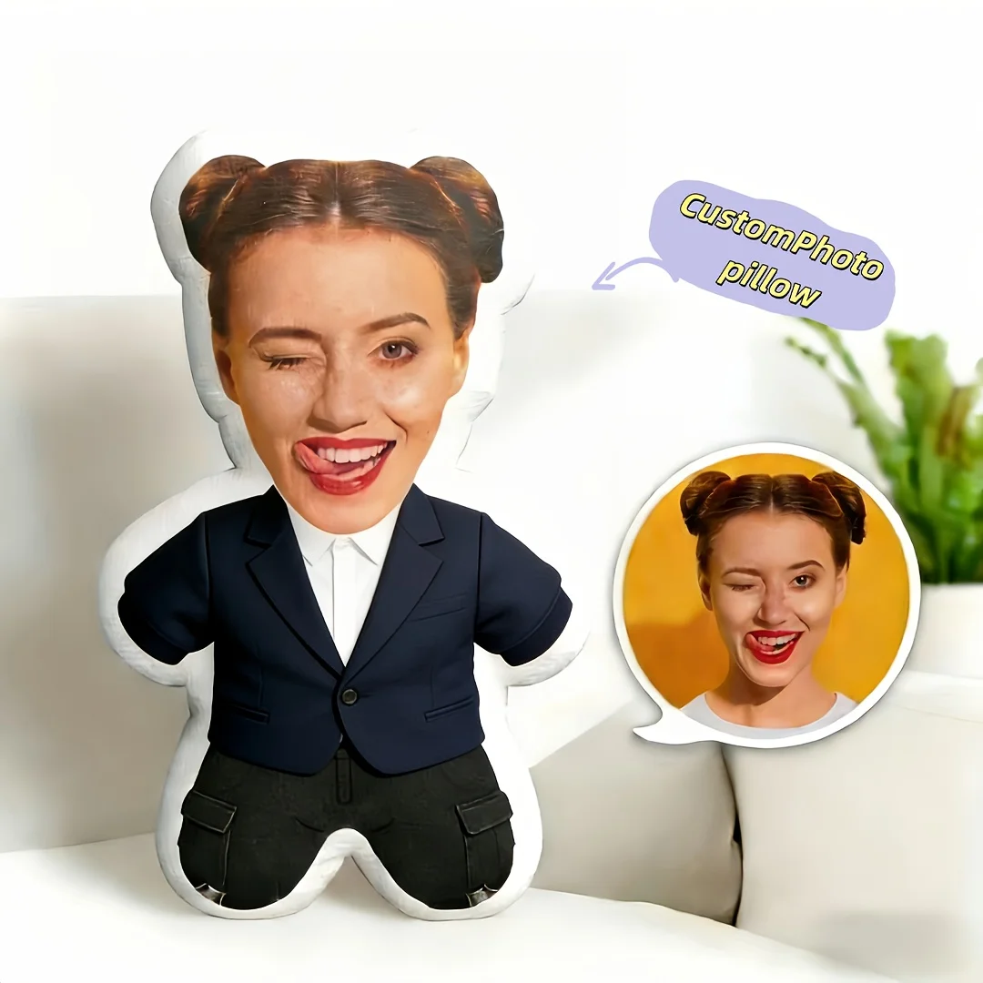 Custom-Made Personalized Suit Pillow | Ideal For All-Season Home Decor, Multipurpose Use, Machine Washable Polyester, Perfect Fo