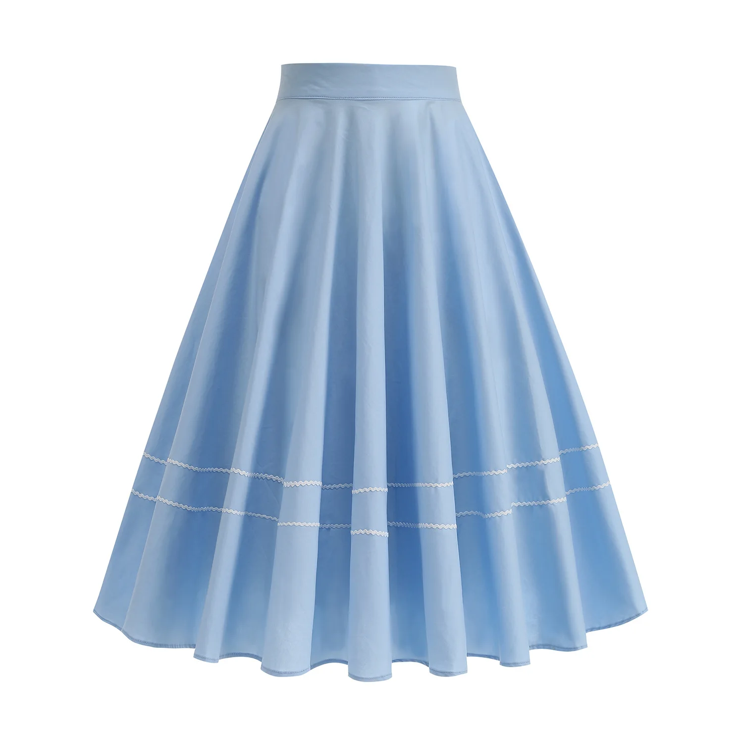 

Hepburn style elegant skirt for women, round umbrella skirt, naval academy style large swing fluffy skirt