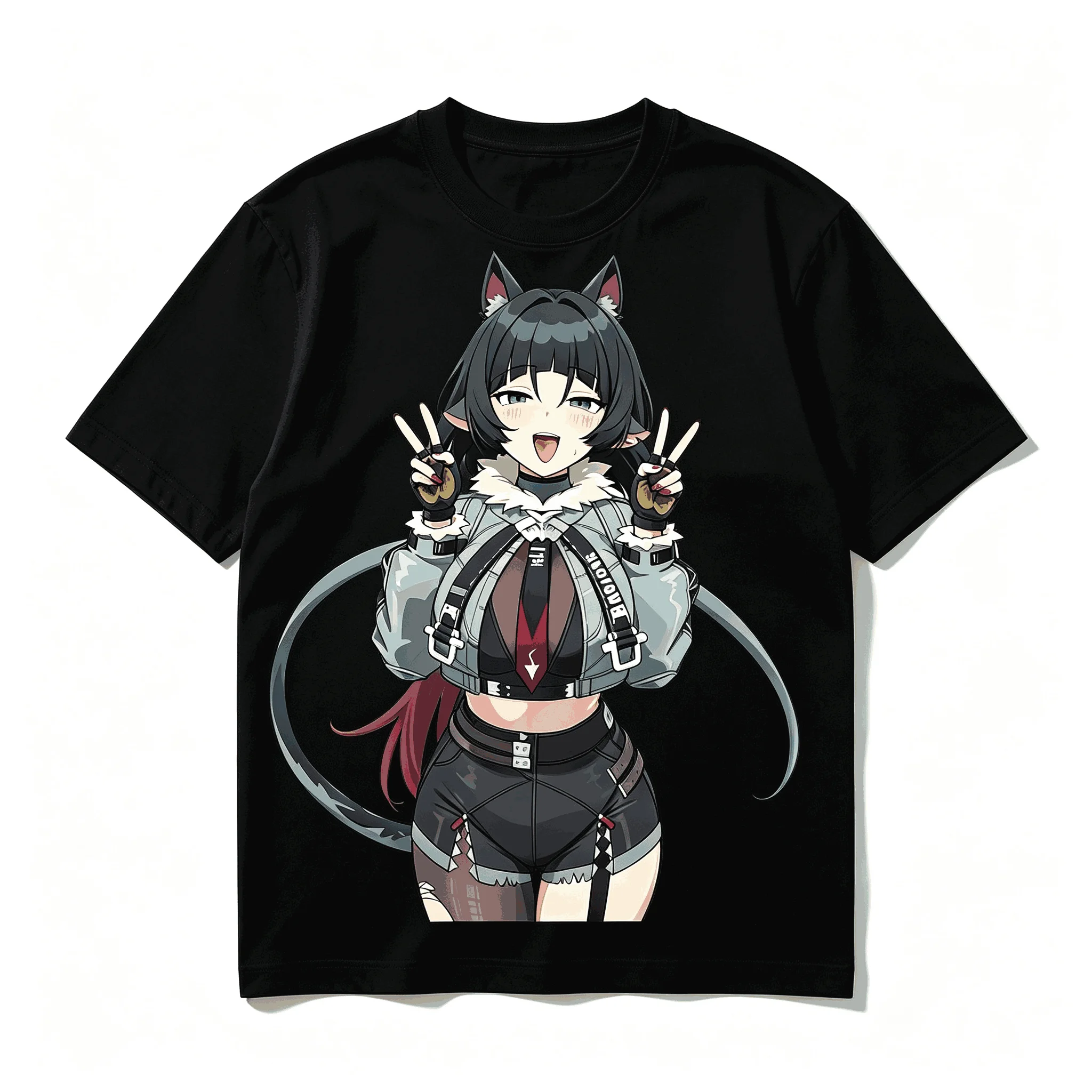 Zenless Zone Zero Printed Cotton Neutral O-Neck Short Sleeve Streetwear Trendy Cotton Oversized Unisex high quality Comfortable