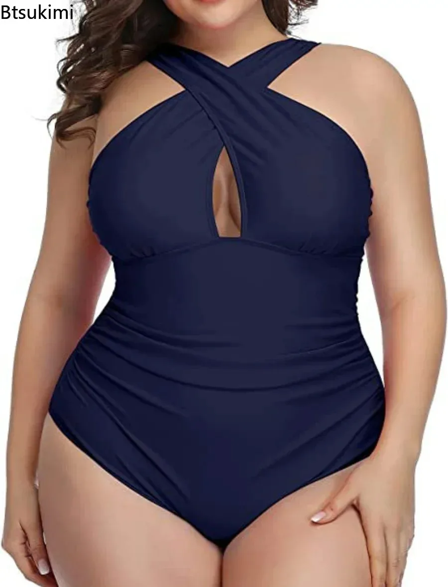 

New 2024 Summer Sexy One-Piece Swimsuit for Women Fat Ladies Push Up Swimwear Slim Swimming Suits Bathing Beachwear Bikinis Sets