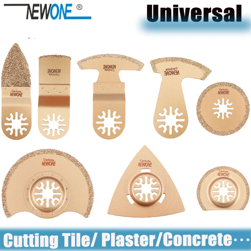 1pc NEWONE Carbide Oscillating Saw Blades Tile Prorous Concrete Cement Ceramics Cutter For Universal Multi-tool Fein Makita etc.