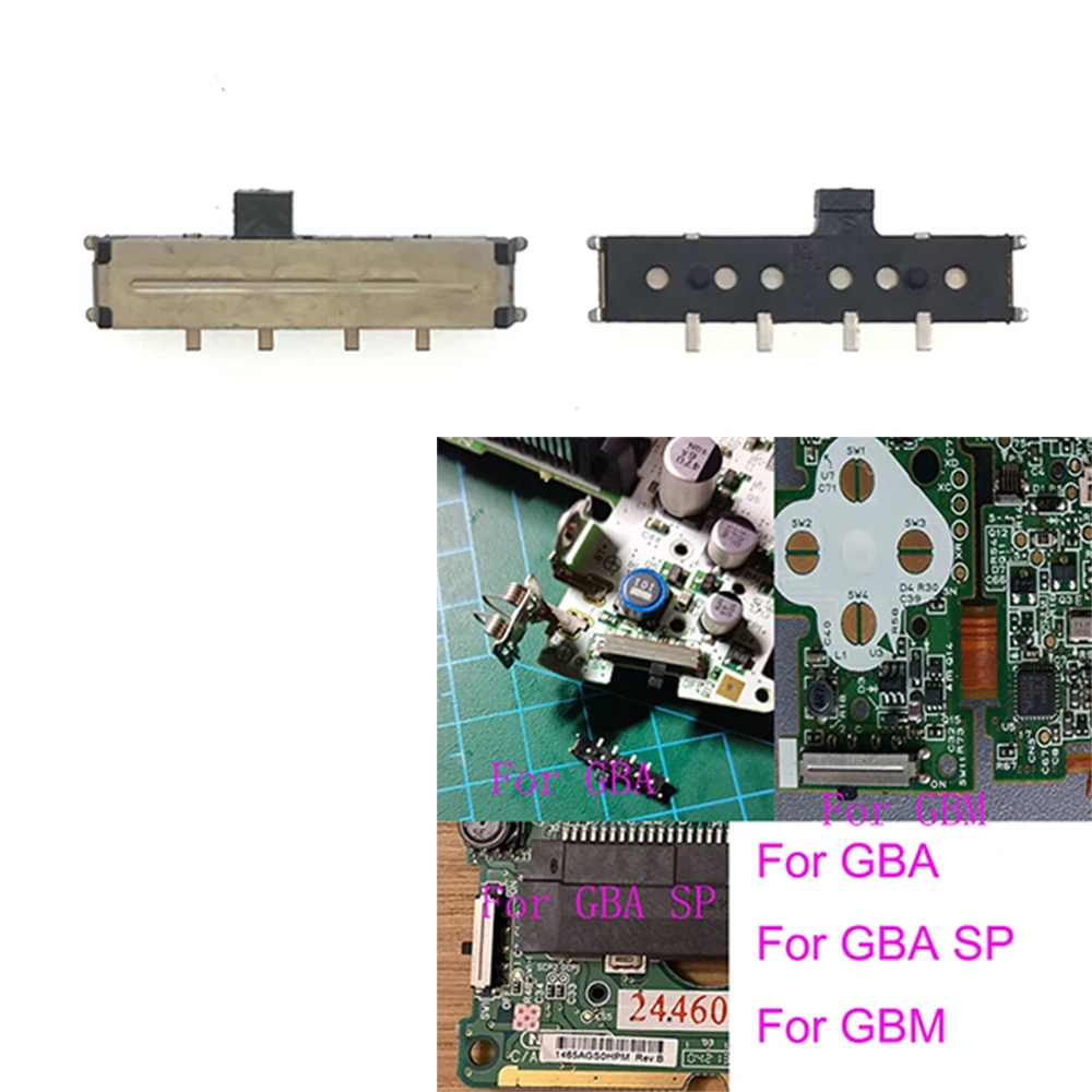1-3-10pcs Power ON OFF Power Switch Button For GBA GBC GBP GBA SP Games Console for Game Boy Micro GBM Console