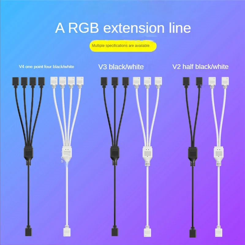 A29F-5V 3-Pin Extension Cable For Computer Motherboard Cable Connection Extension ARGB Splitter