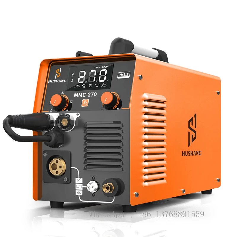 220V Digital Inverter CO2 MAG Manual Metal Arc MMA Plasma Cut MIG Welder 110V NO Gas MIG Portable Welding Machine 3 In 1