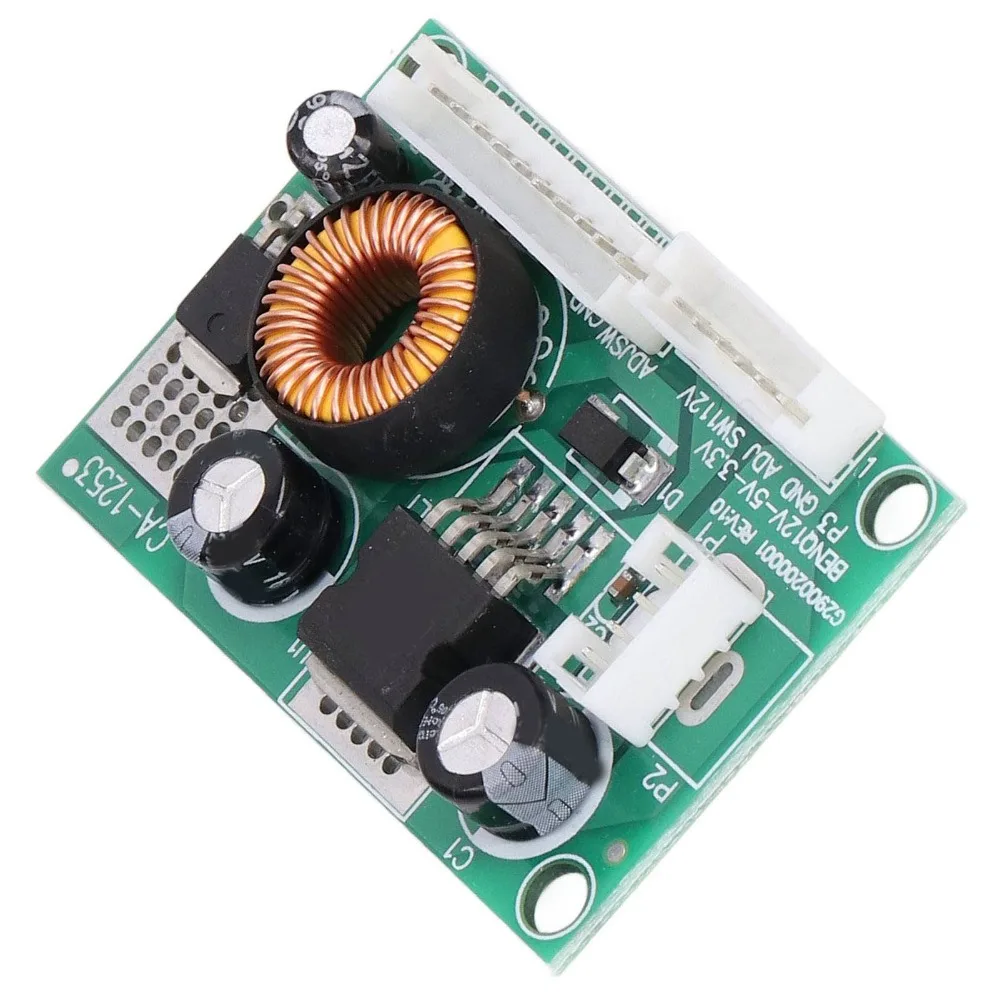 

2Pcs CA-1253 Voltage Converter Module 12V to 5V 3.3V with 3 Interface 5V 3.3V Power Supply Board 50*32mm Easy to Use