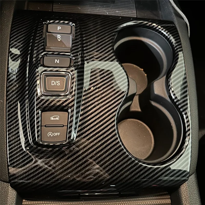 

Для Honda Ridgeline 2021-2023 Pilot 2016-2022 Центральное управление, панель переключения передач, держатель чашки, накладка, автомобильные детали из углеродного волокна