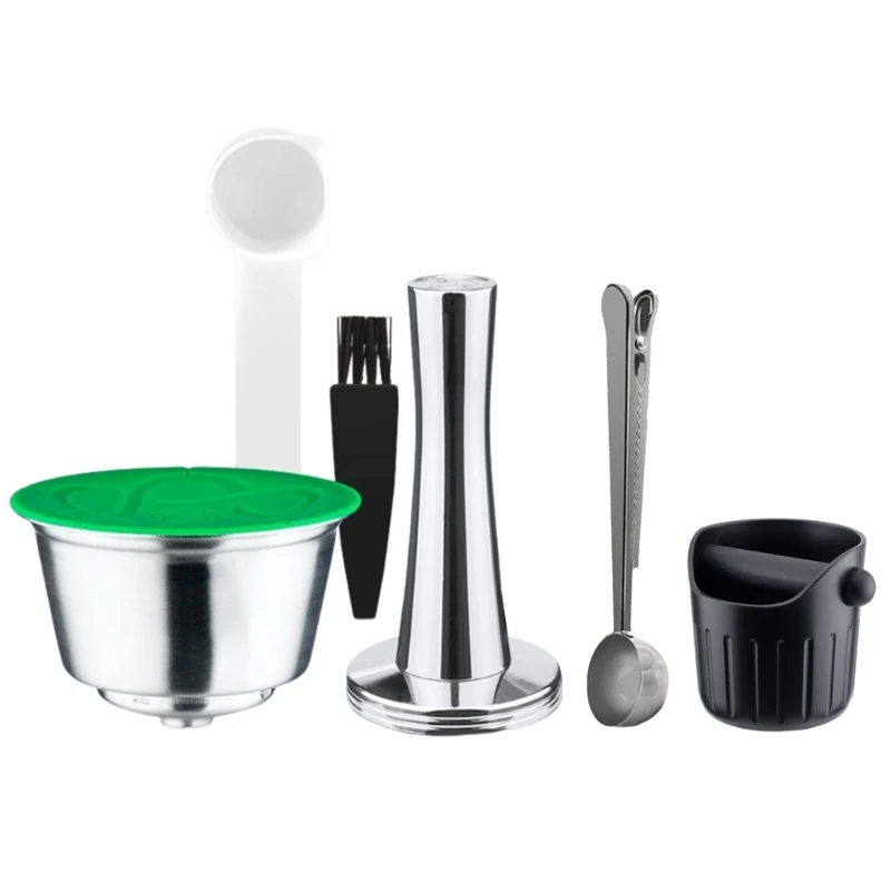 สแตนเลสถ้วยกาแฟแบบใช้ซ้ำได้ฝักกาแฟสำหรับเครื่องชงกาแฟเติม Dropship