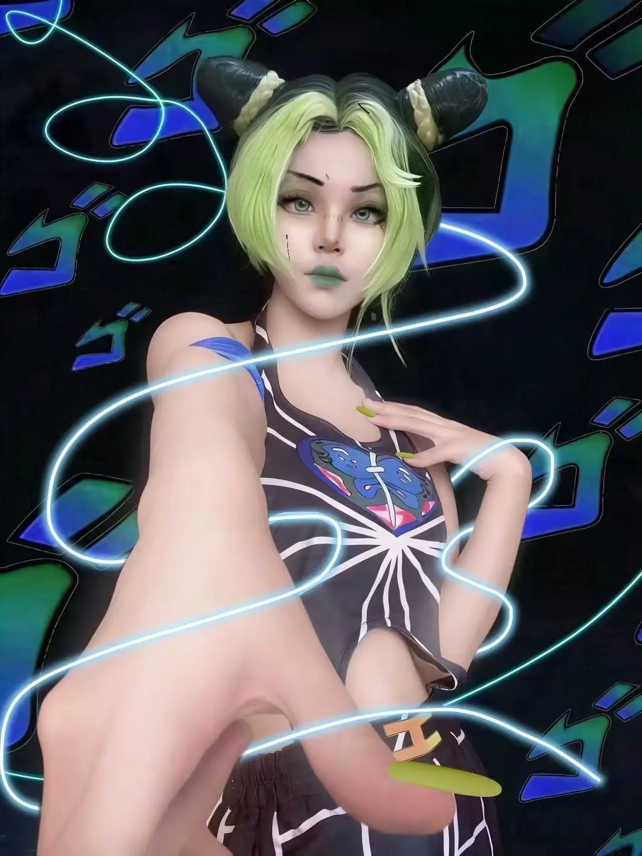

Jolyne Cujoh Cosplay Outfit JoJo's Bizarre Anime Costume