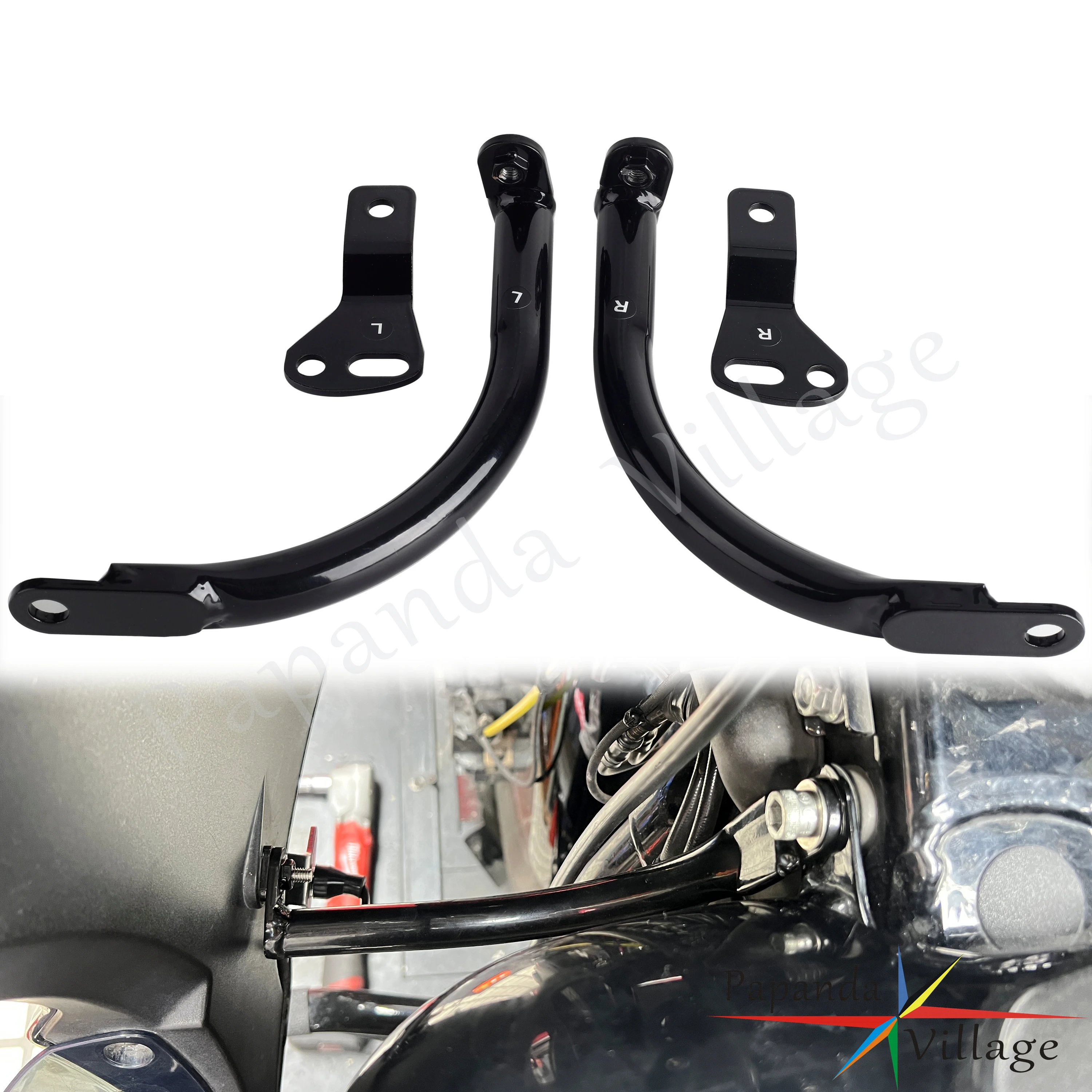 

Для Harley Softail Low Rider EI Diablo FXRST кронштейн для крепления обтекателя мотоцикла, опорная планка Low Rider ST FXLRST 22-24