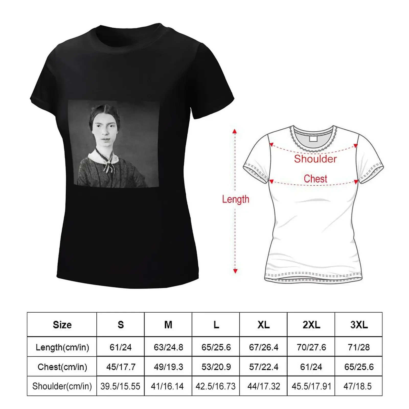 Poet Emily Dickinson T-shirt cute clothes graphics t shirt dress Women