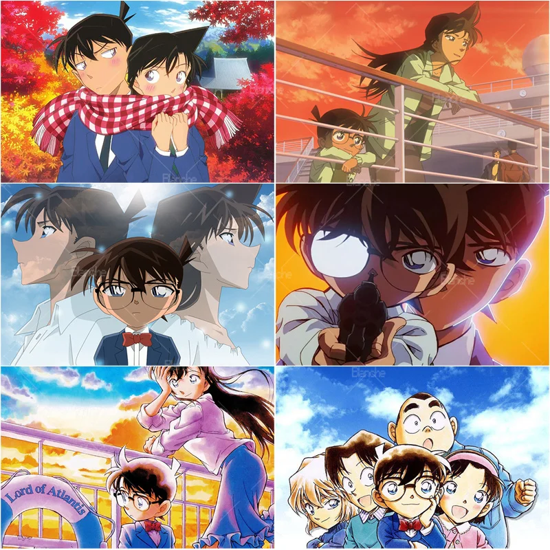 Detective Conan Anime Shinichi Conan Ran Still 300 500 1000Pcs Puzzle Paper Jigsaw For Kids Teens Adults Gift Friends Toy Game