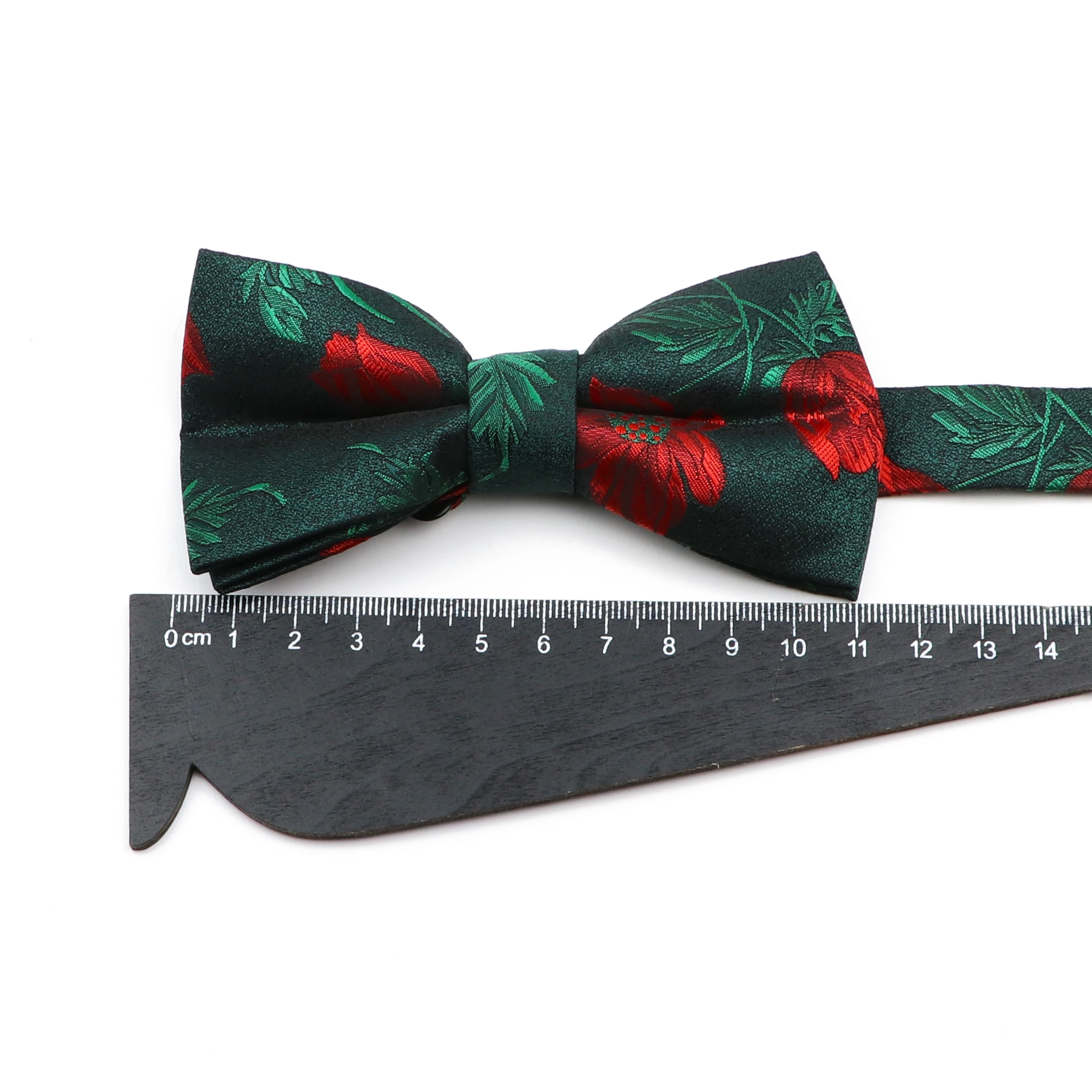 เนคไทดอกไม้ผ้าโพลีเอสเตอร์สำหรับผู้ชายทันสมัยอุปกรณ์แต่งงานเสื้อยืดคอกลมชายวินเทจ