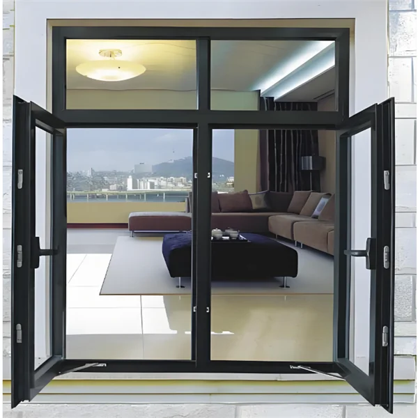 High Quality Bedroom Noise Reduction Glass Window Affordable Price Hinged Windows Sturdy and Durable Rainproof Casement Windows
